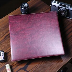 Vintage 20th Century Plastics Photo Album Binder + 45 Specialty Pages 13x13